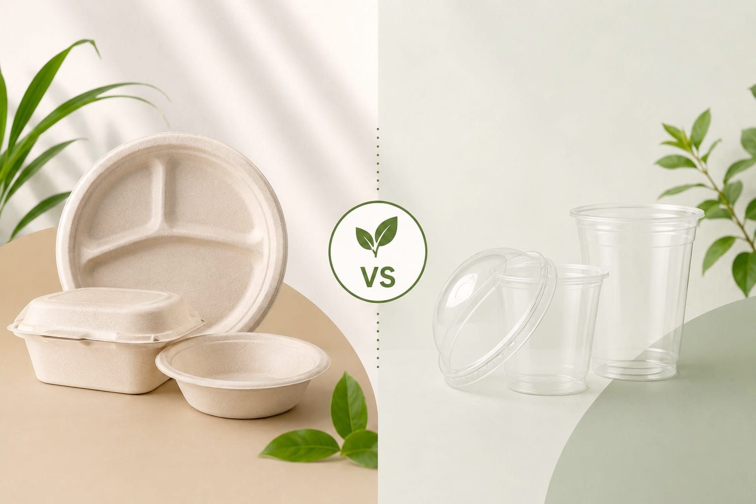 Bagasse vs Plastic: A B2B Buyer's Comparison for Foodservice Packaging