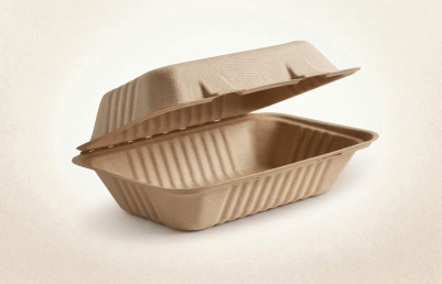 9×6 Kraft Clamshell