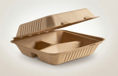 9×9 3CP Kraft Clamshell