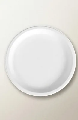 12" Round Bagasse Plate