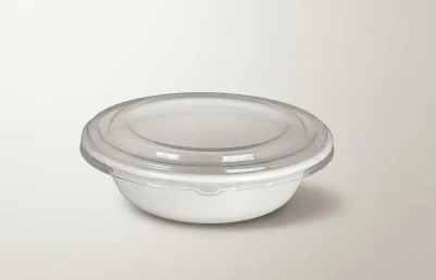 24 oz Bagasse Bowl with Lid